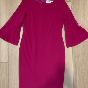 ElizaJ Fuchsia Bell Sleeve Dress